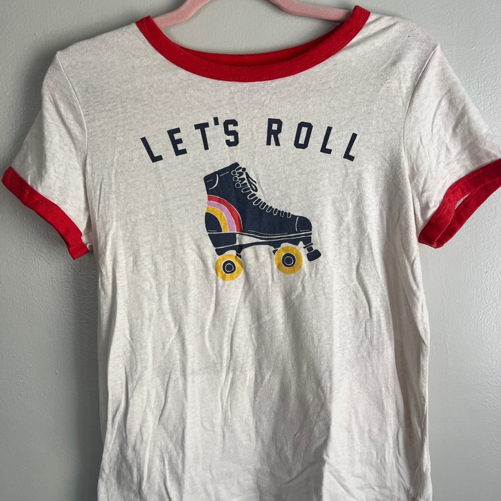 Old Navy Let's Roll Women’s T-Shirt - Red & White